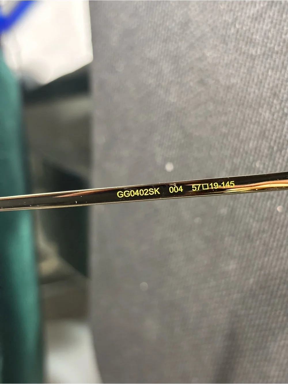 Gucci Gold Frame Pink Lens Round Sunglasses